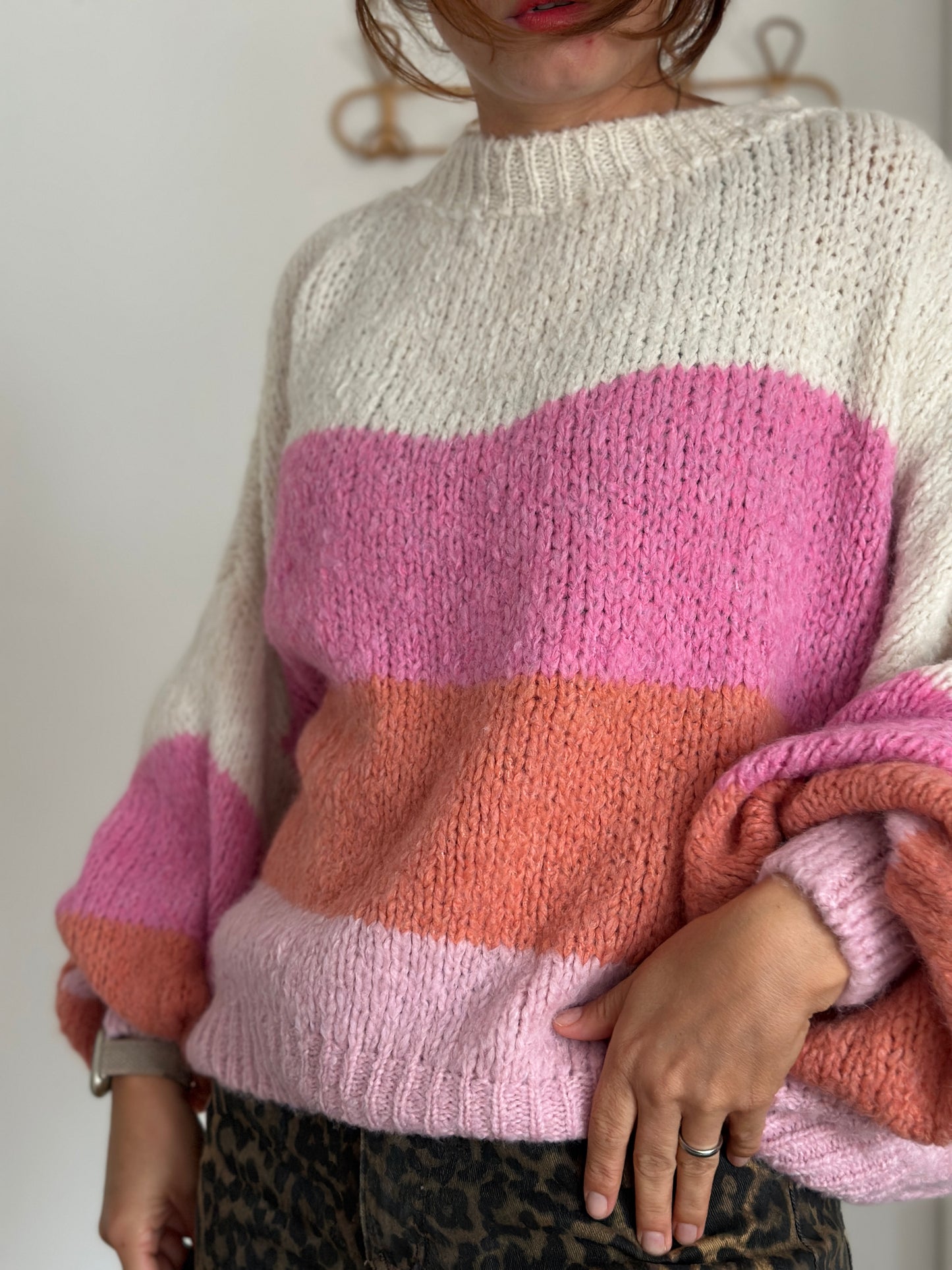 Strickpulli Colourblock