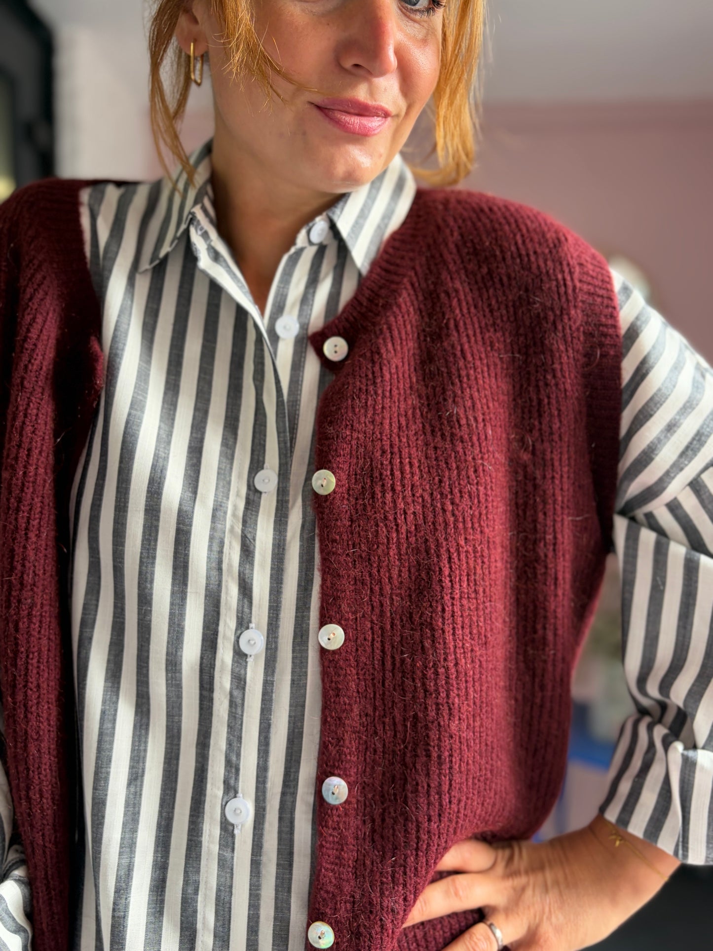 ‘ALLY’ Pullunder Cardigan Alpaka