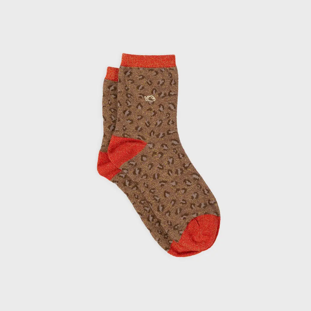 Leo Socke - Braun/ Orange