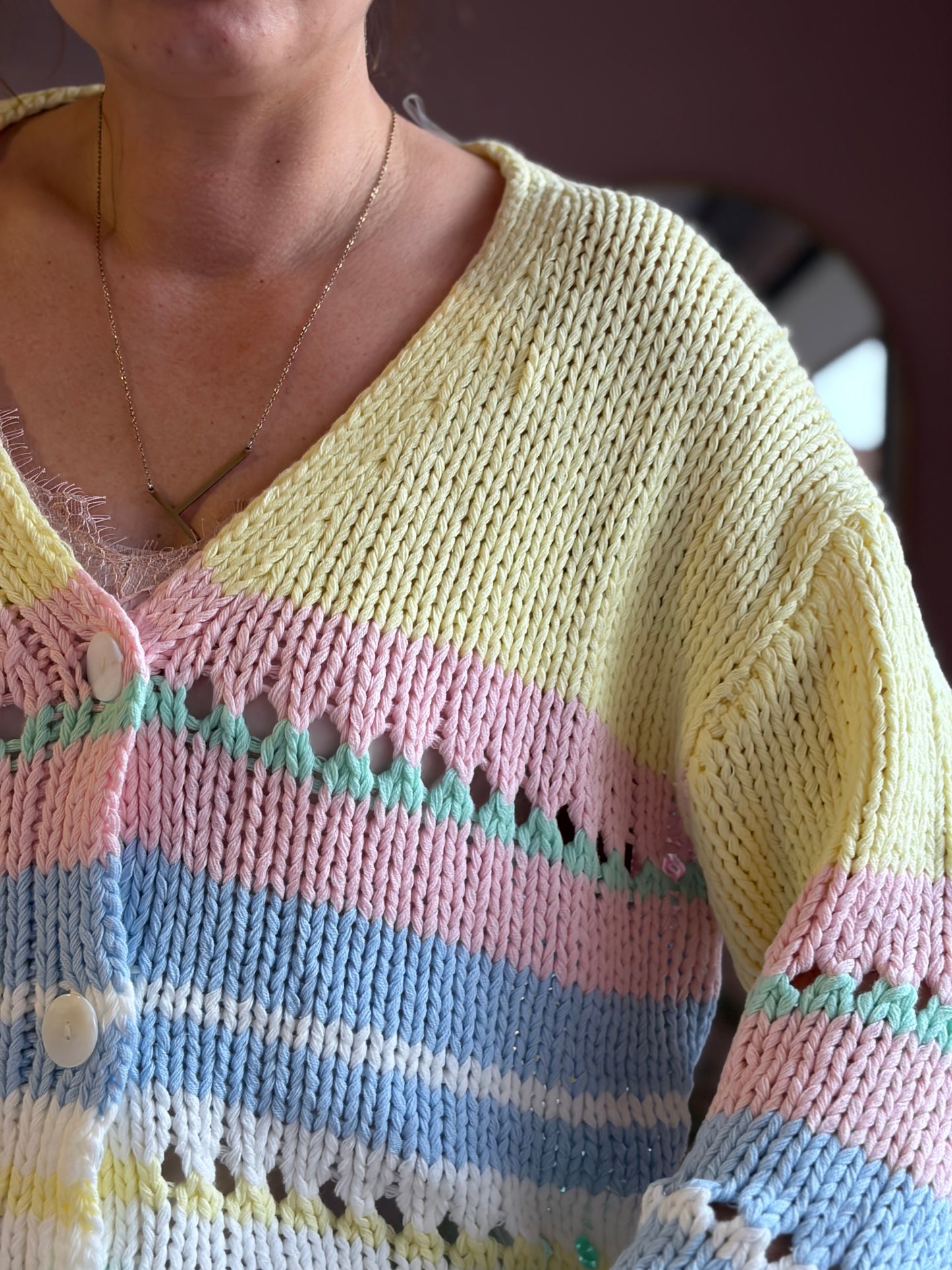 FRANZI - Cardigan aus lockerem Strick