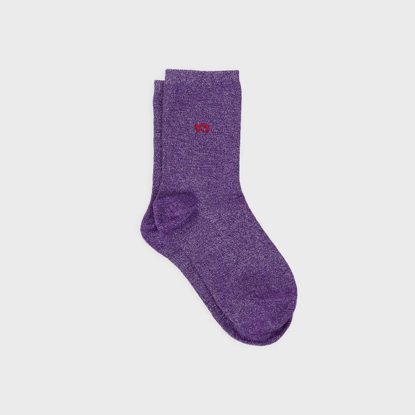 Glitzer Socke - Violett