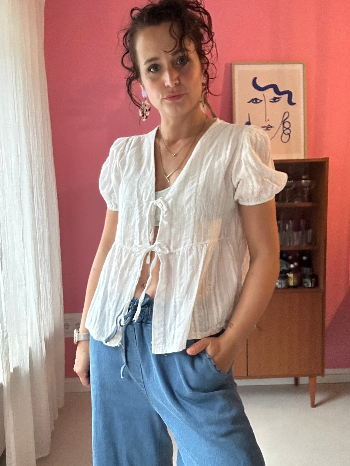 Bluse zum Binden