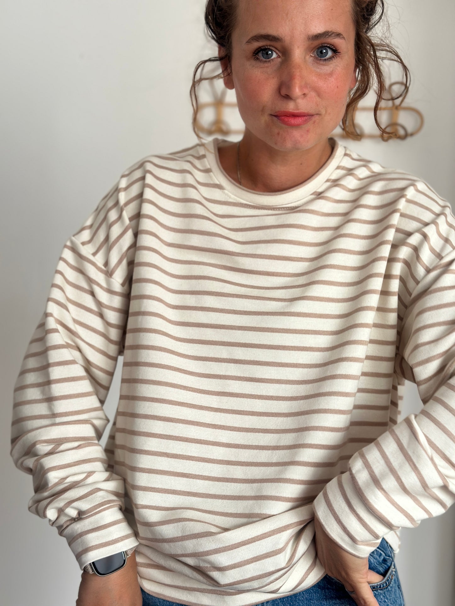 Oversized Stripes Pulli