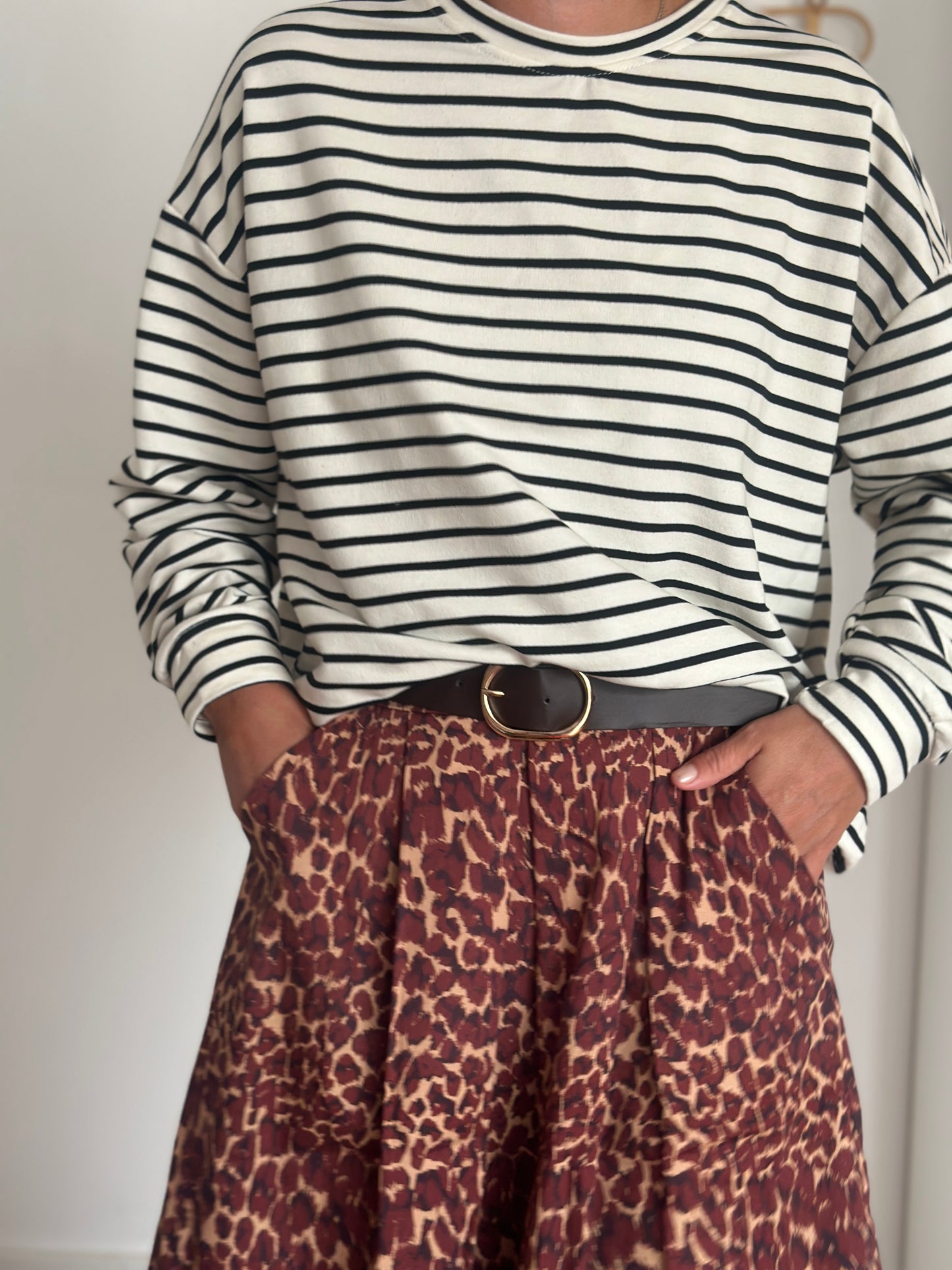 Oversized Stripes Pulli