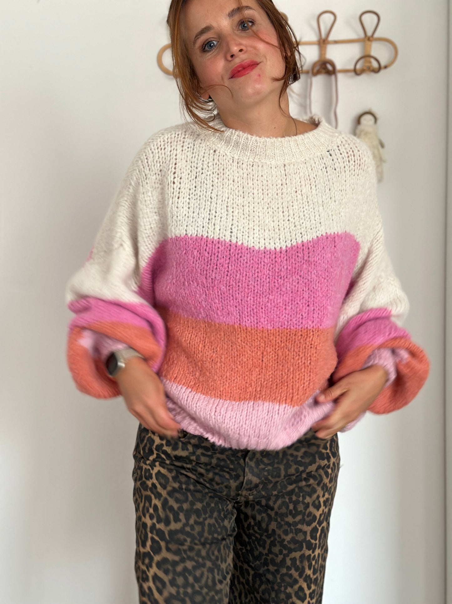 Strickpulli Colourblock