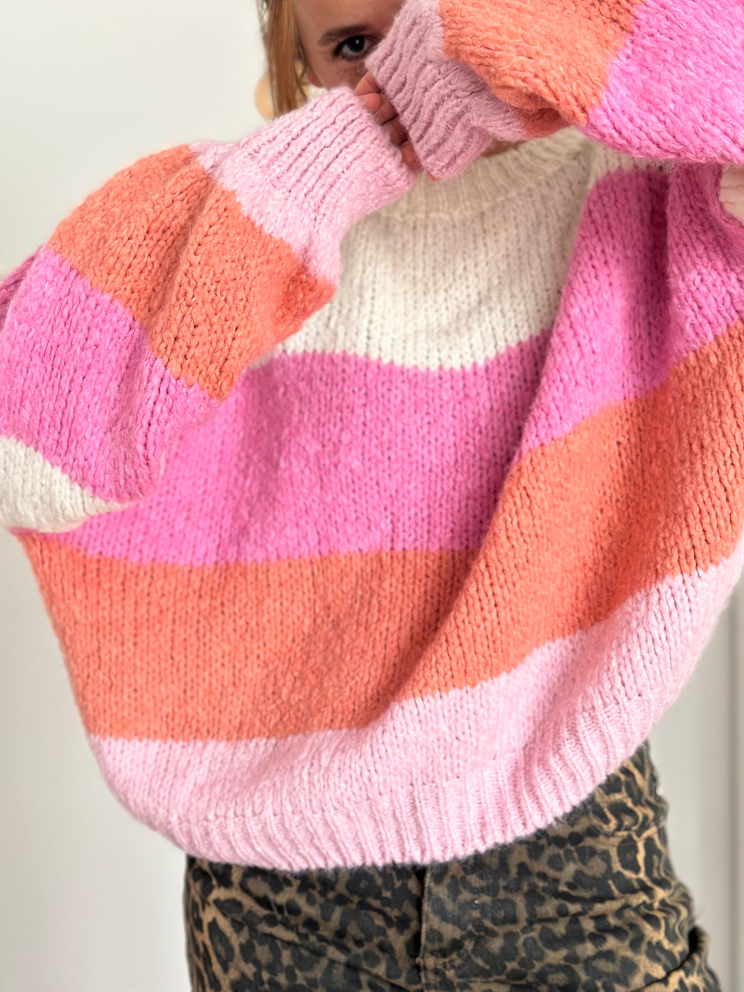Strickpulli Colourblock