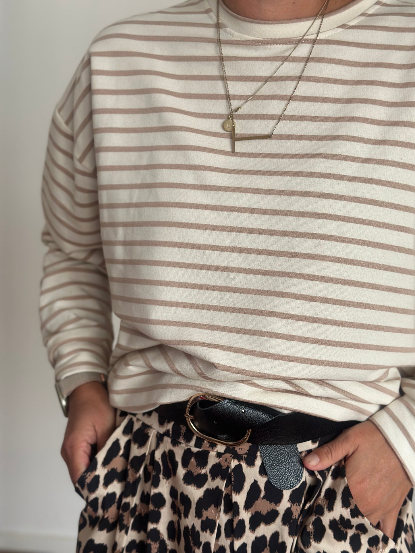 Oversized Stripes Pulli