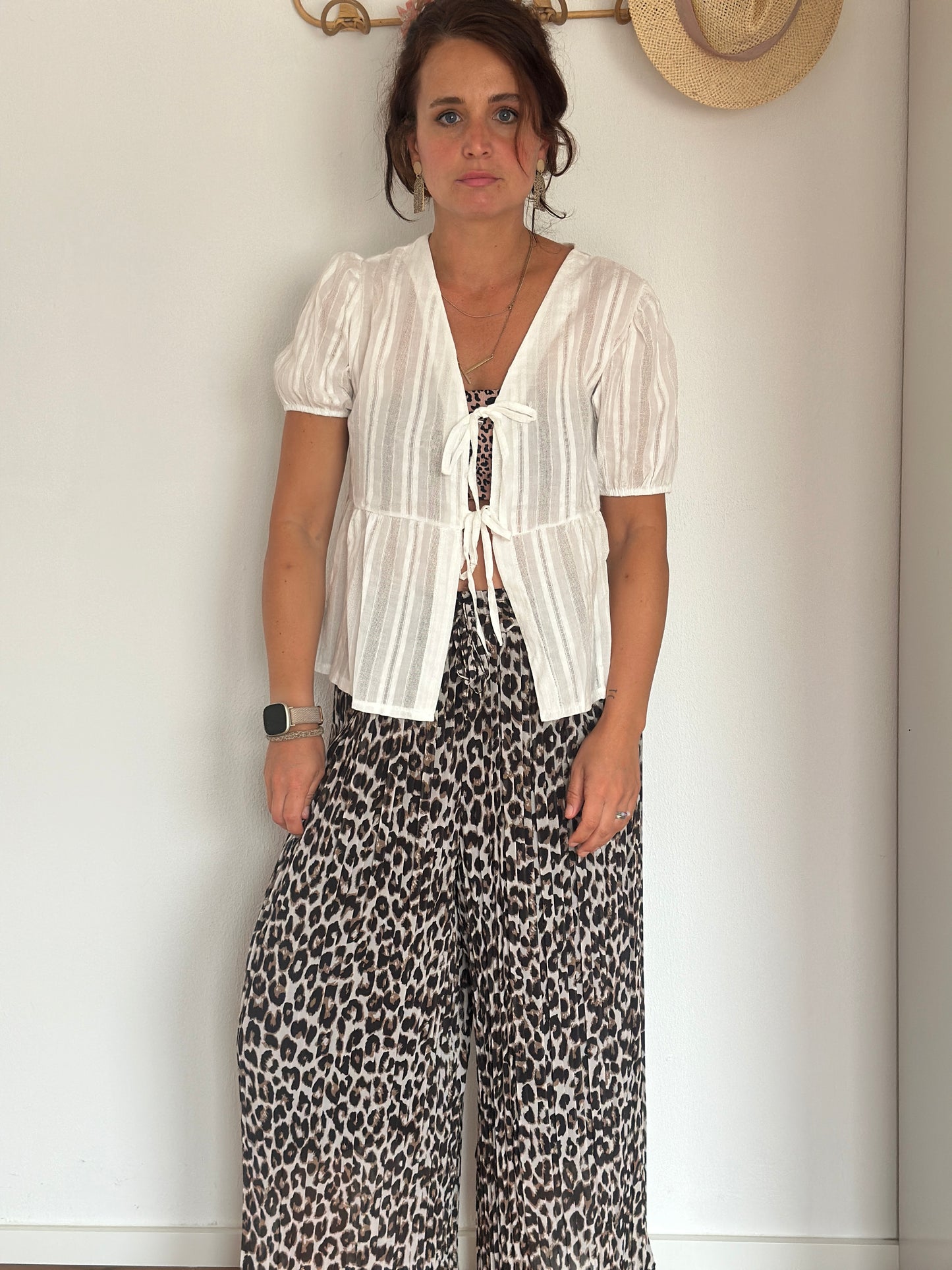 Bluse zum Binden