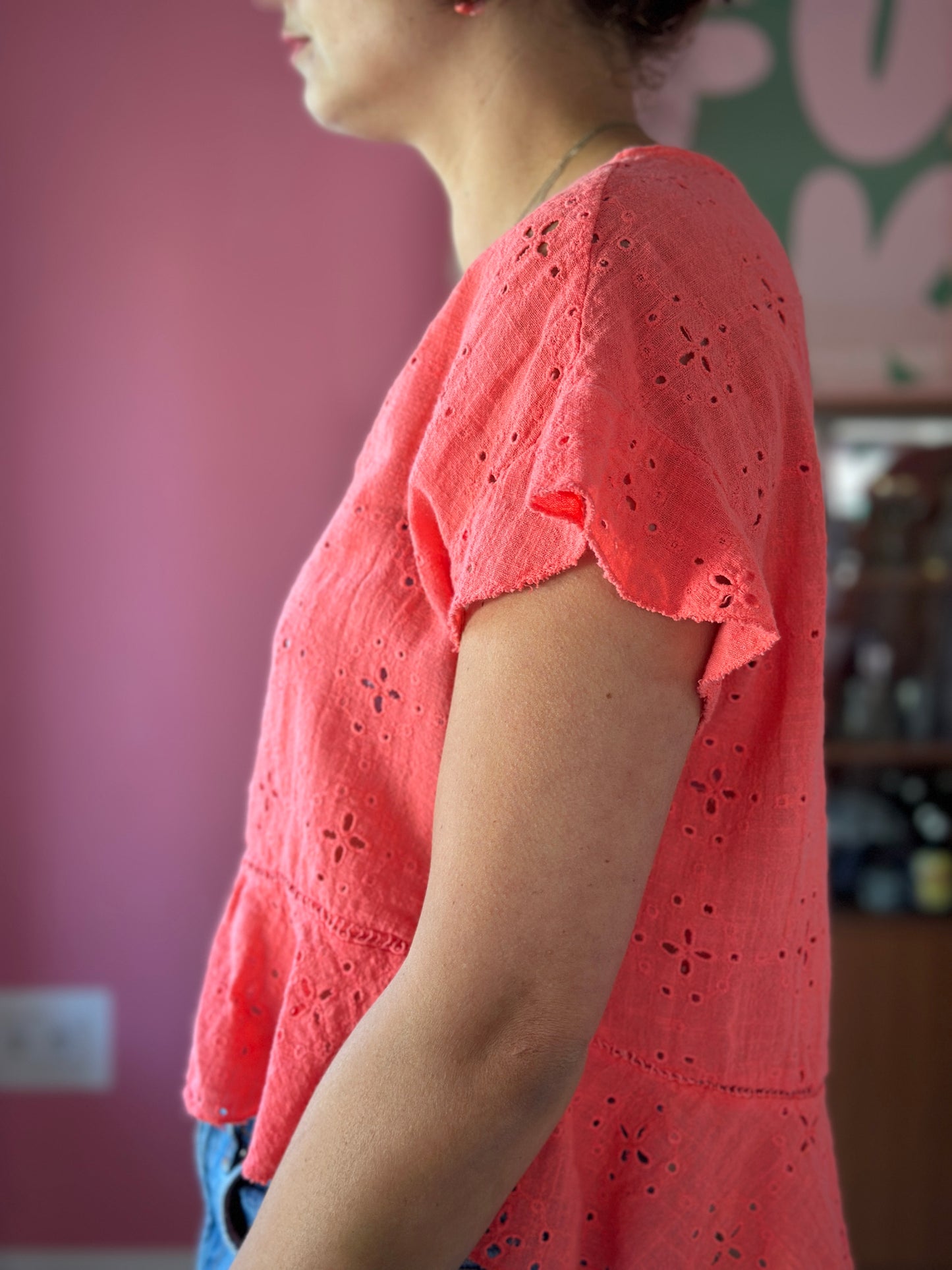 Stickbluse