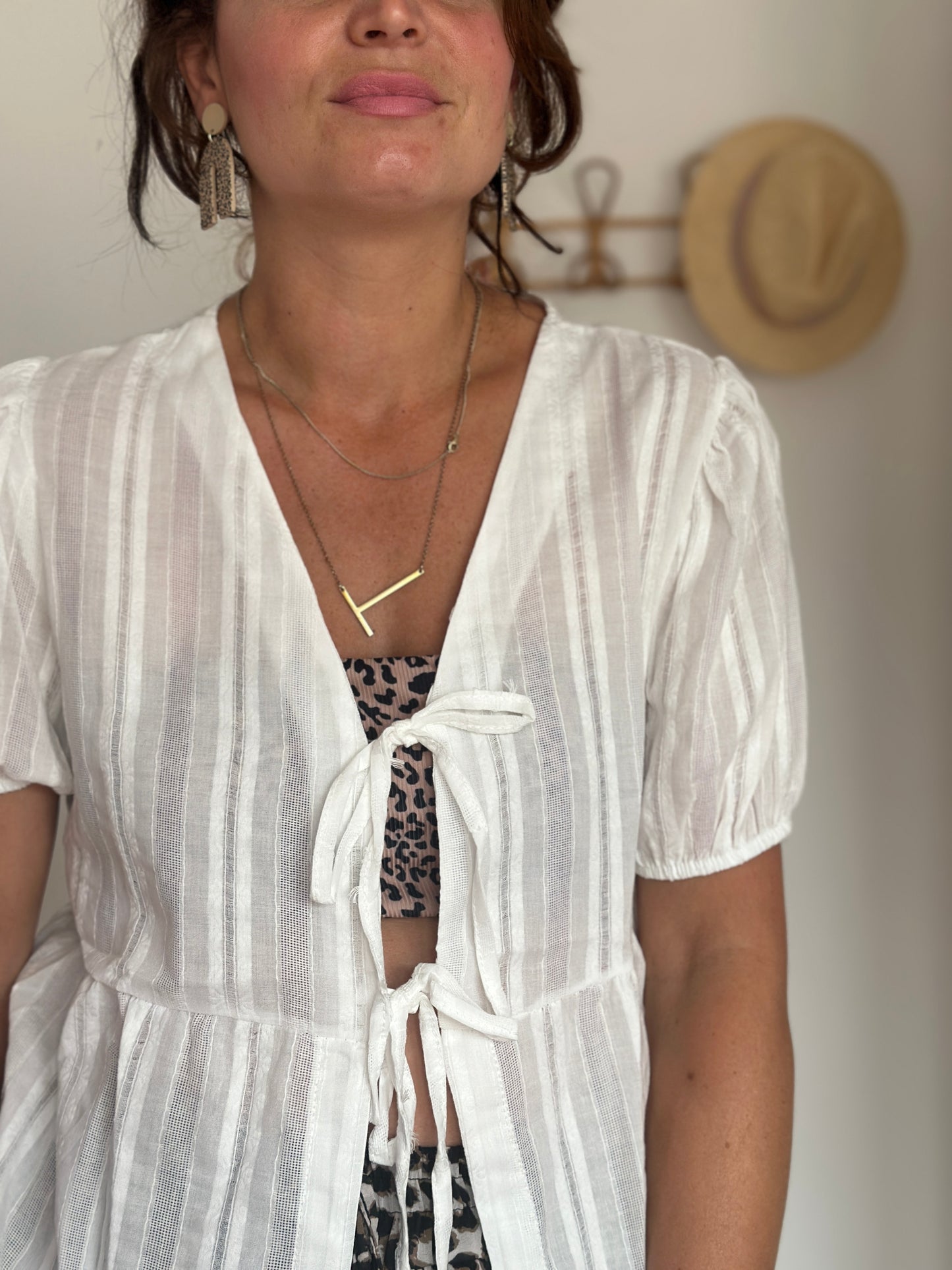 Bluse zum Binden