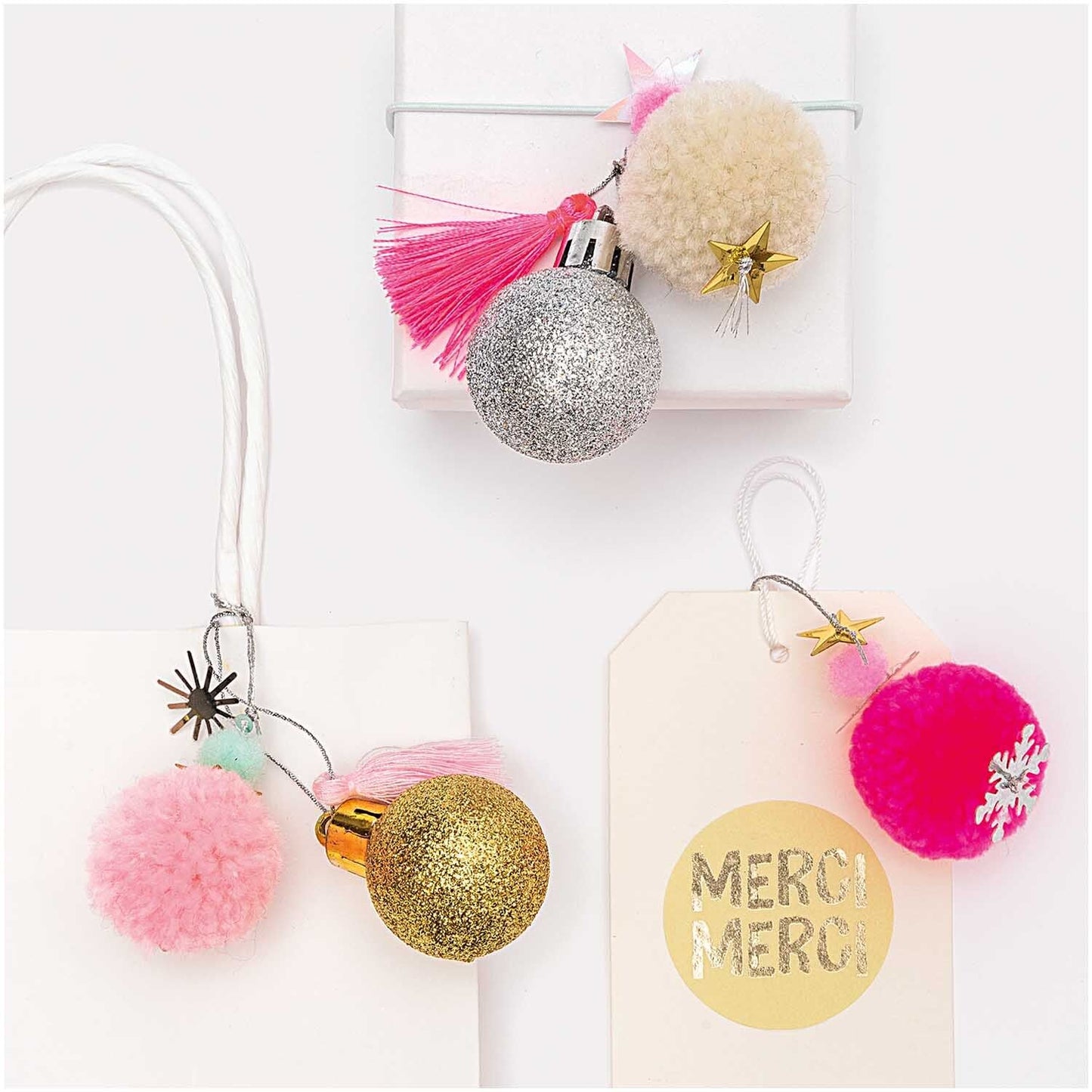 Pompom Mini Kugel Anhänger