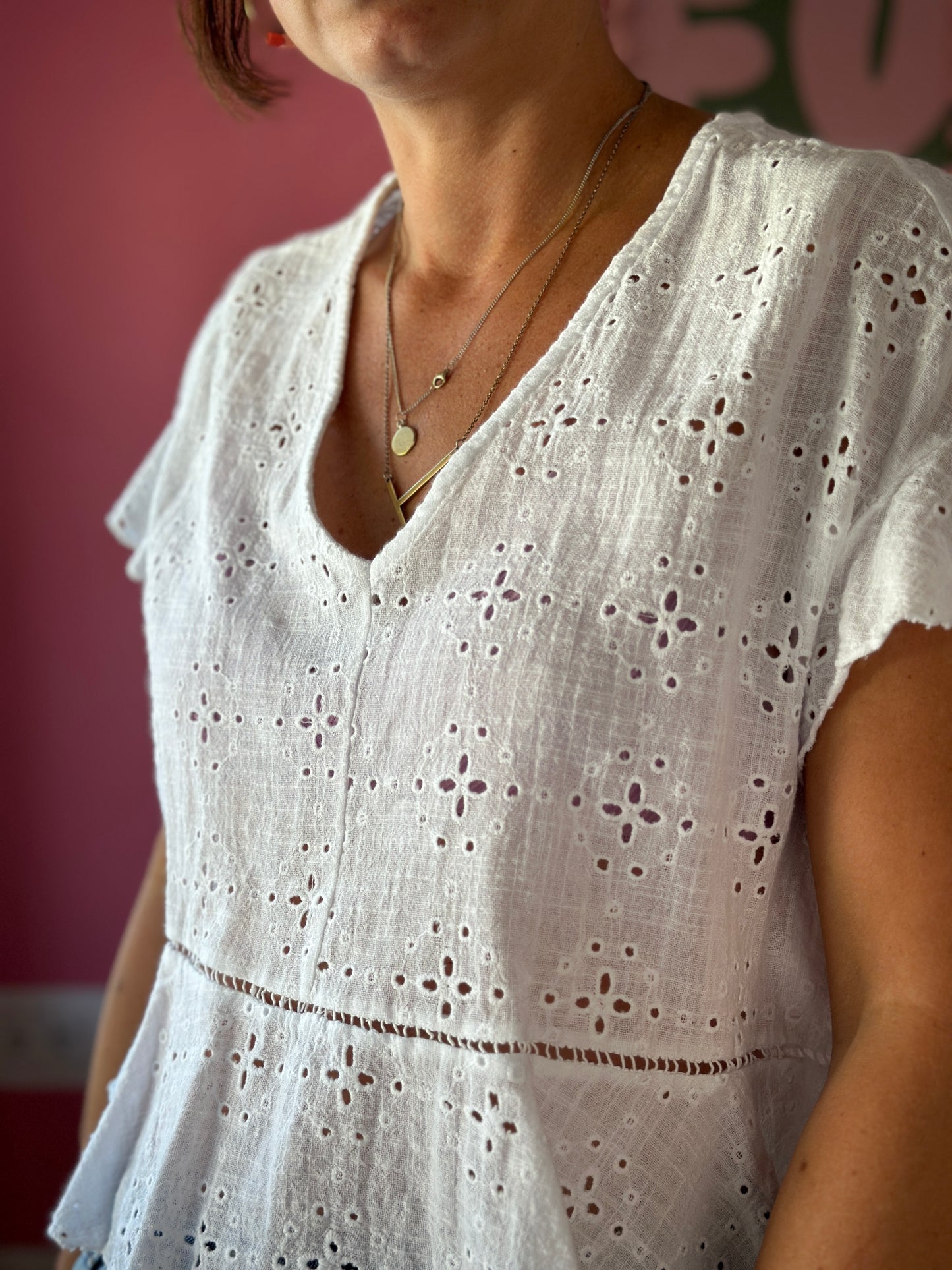 Stickbluse