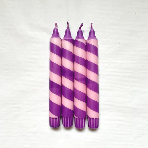 Dip Dye Kerze Swirl