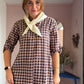 Karo Blusenkleid