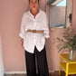 Oversized Musselinbluse