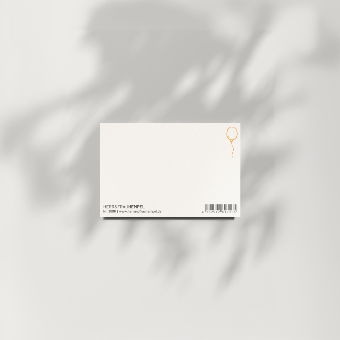 Mini Postkarte - KONFETTIREGEN FÜR DICH