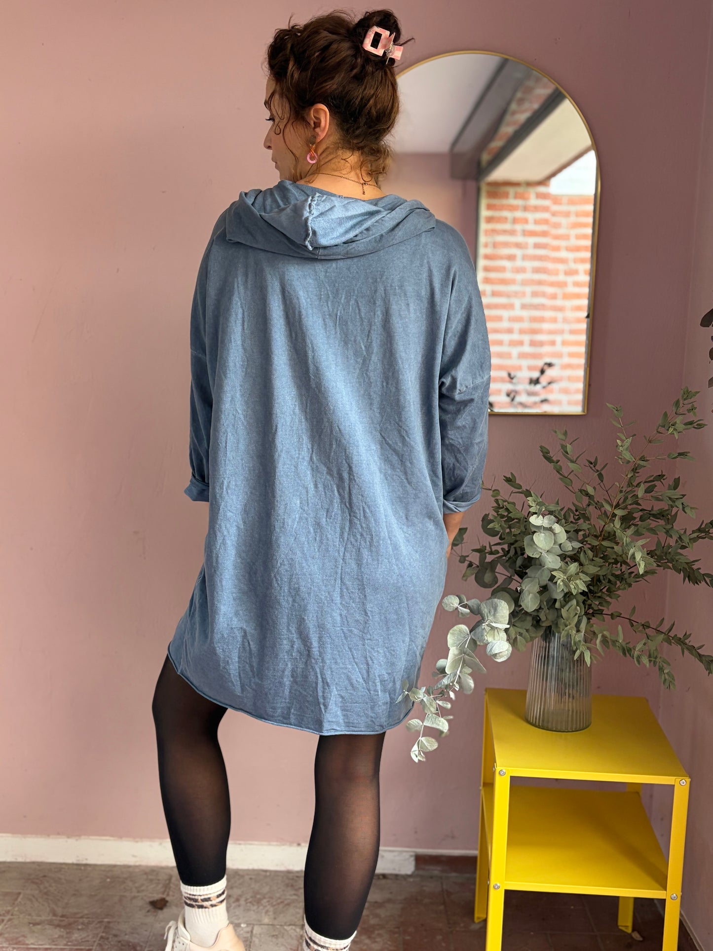 Sweatkleid mit Kapuze