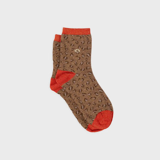 Leo Socke - Braun/ Orange