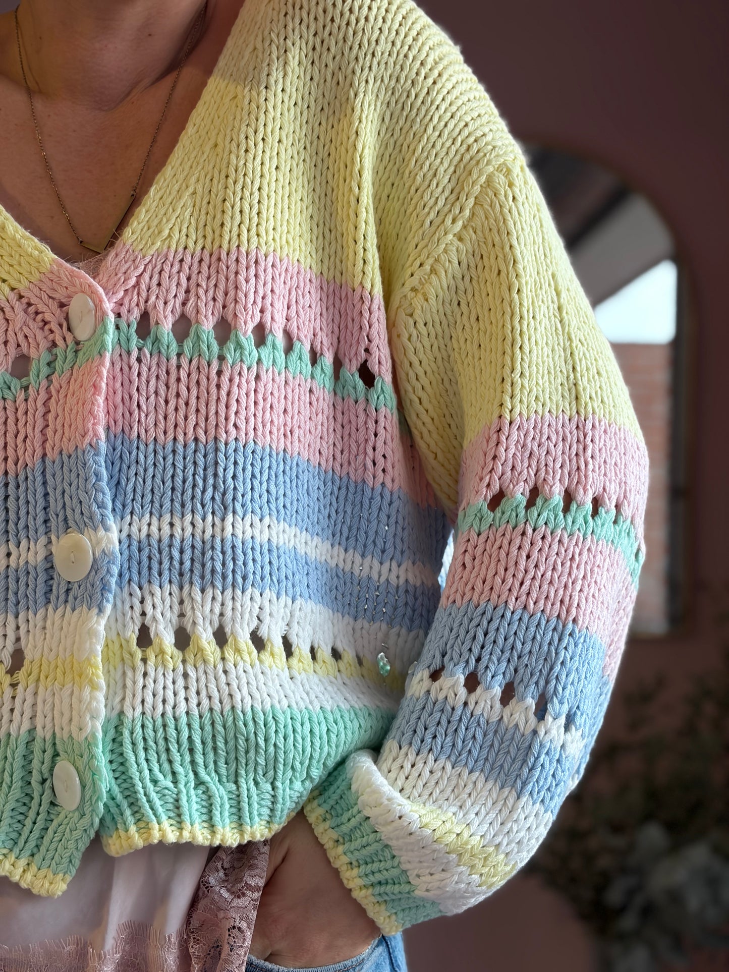 FRANZI - Cardigan aus lockerem Strick