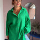 Oversized Musselinbluse