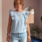 Volant Bluse "Mod. VIOLA"