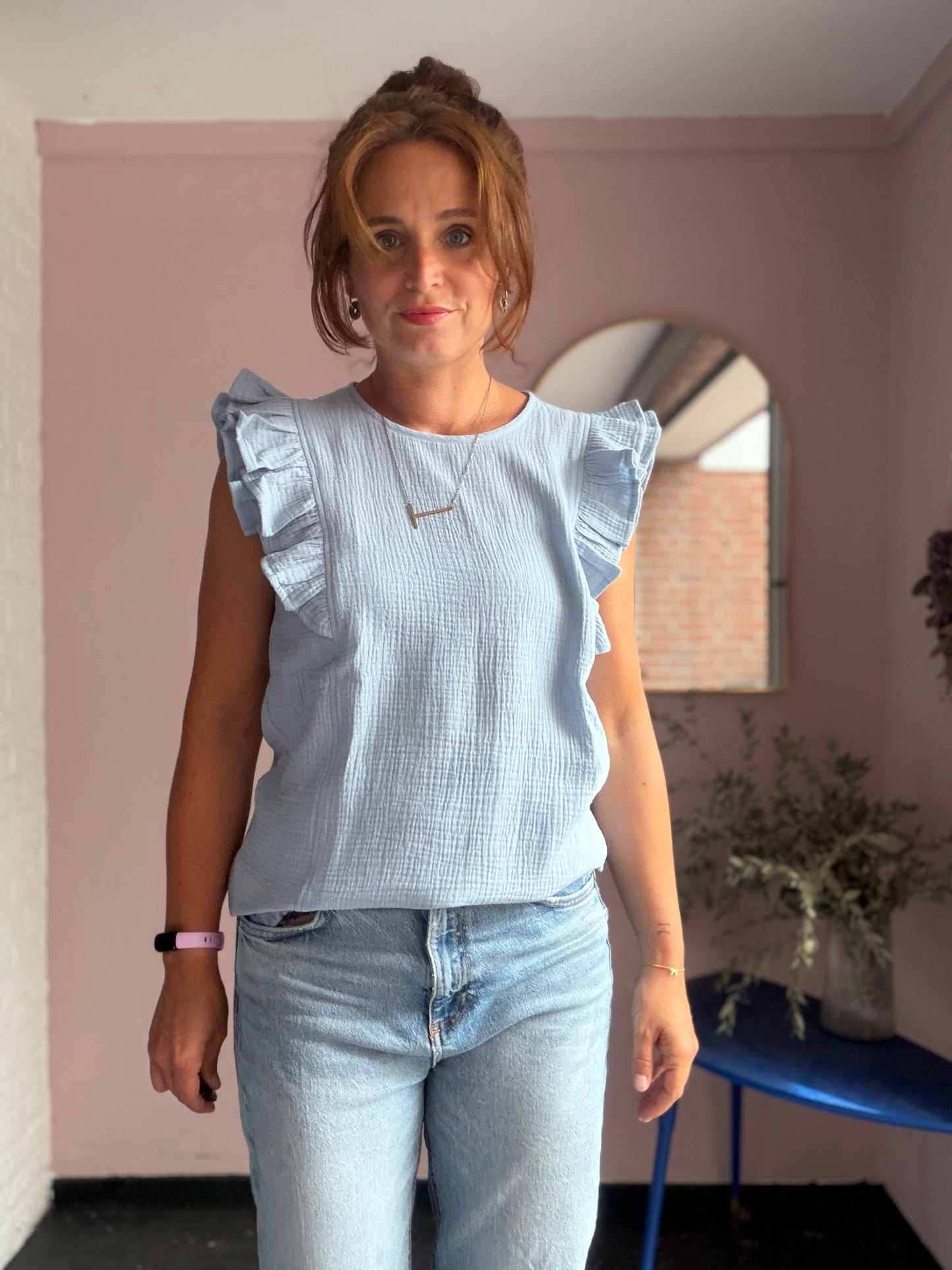 Volant Bluse "Mod. VIOLA"