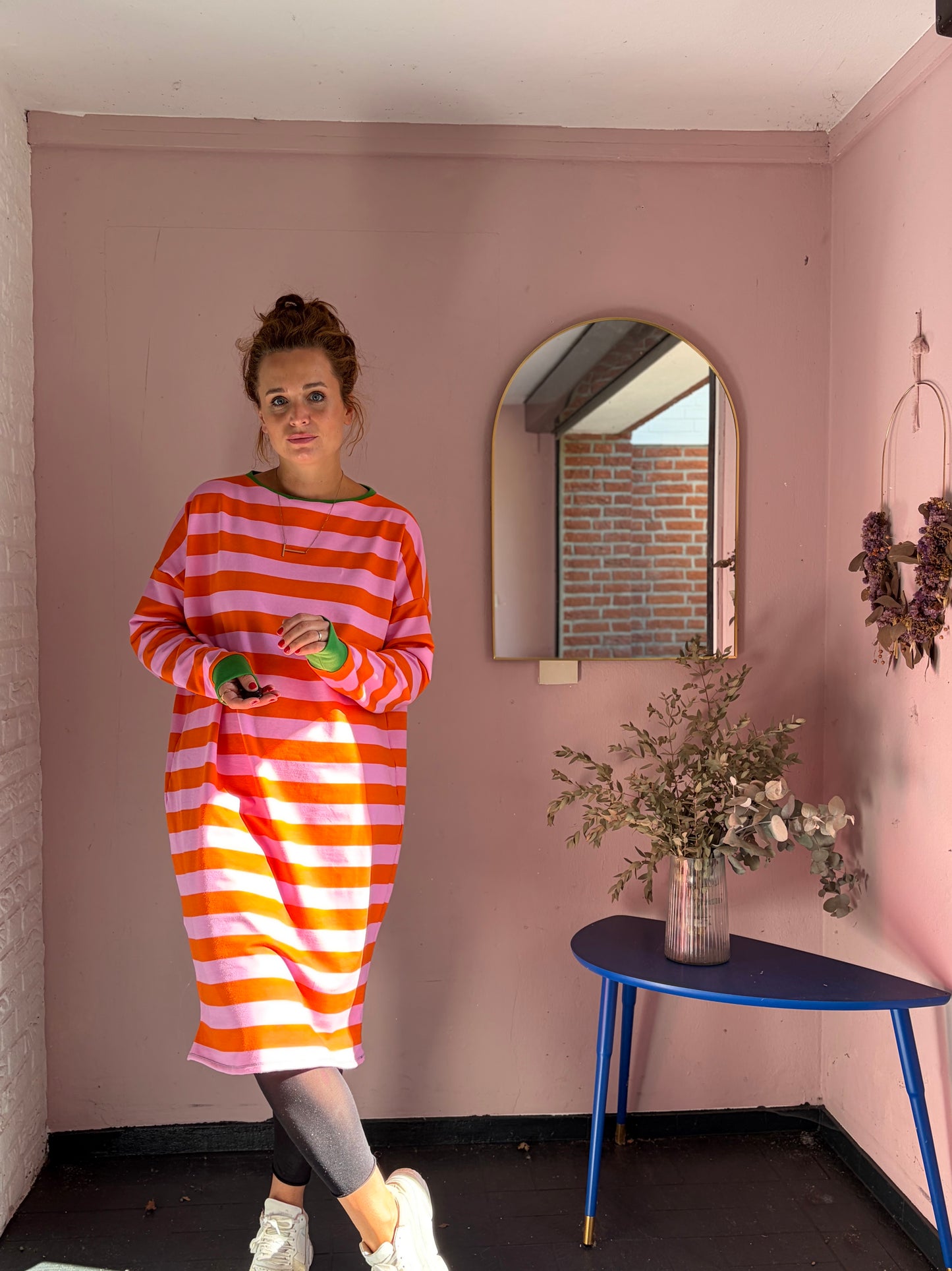 Kleid "BE YOURSELF" Stripes