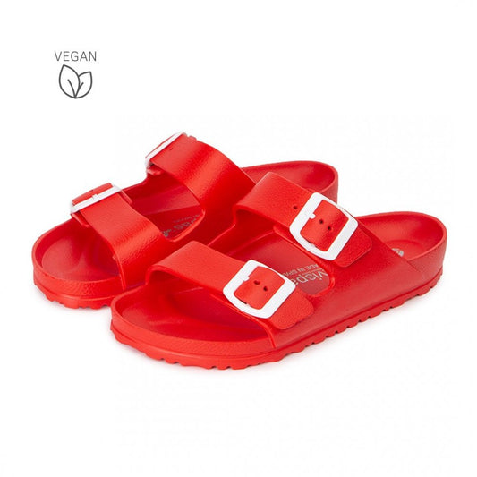 Vegane BIO Sandalen Coachella - Lipstick Red