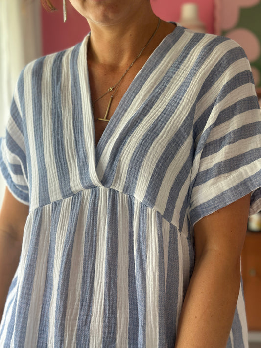 Stripes Kleid Musselin