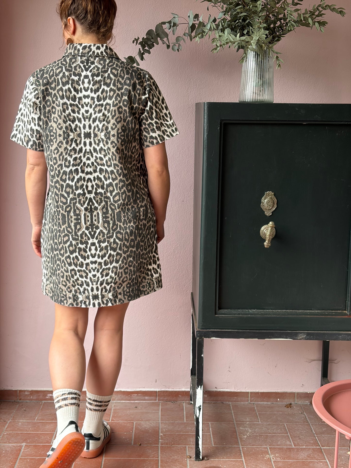 Jeanskleid “RILEY” im Leolook