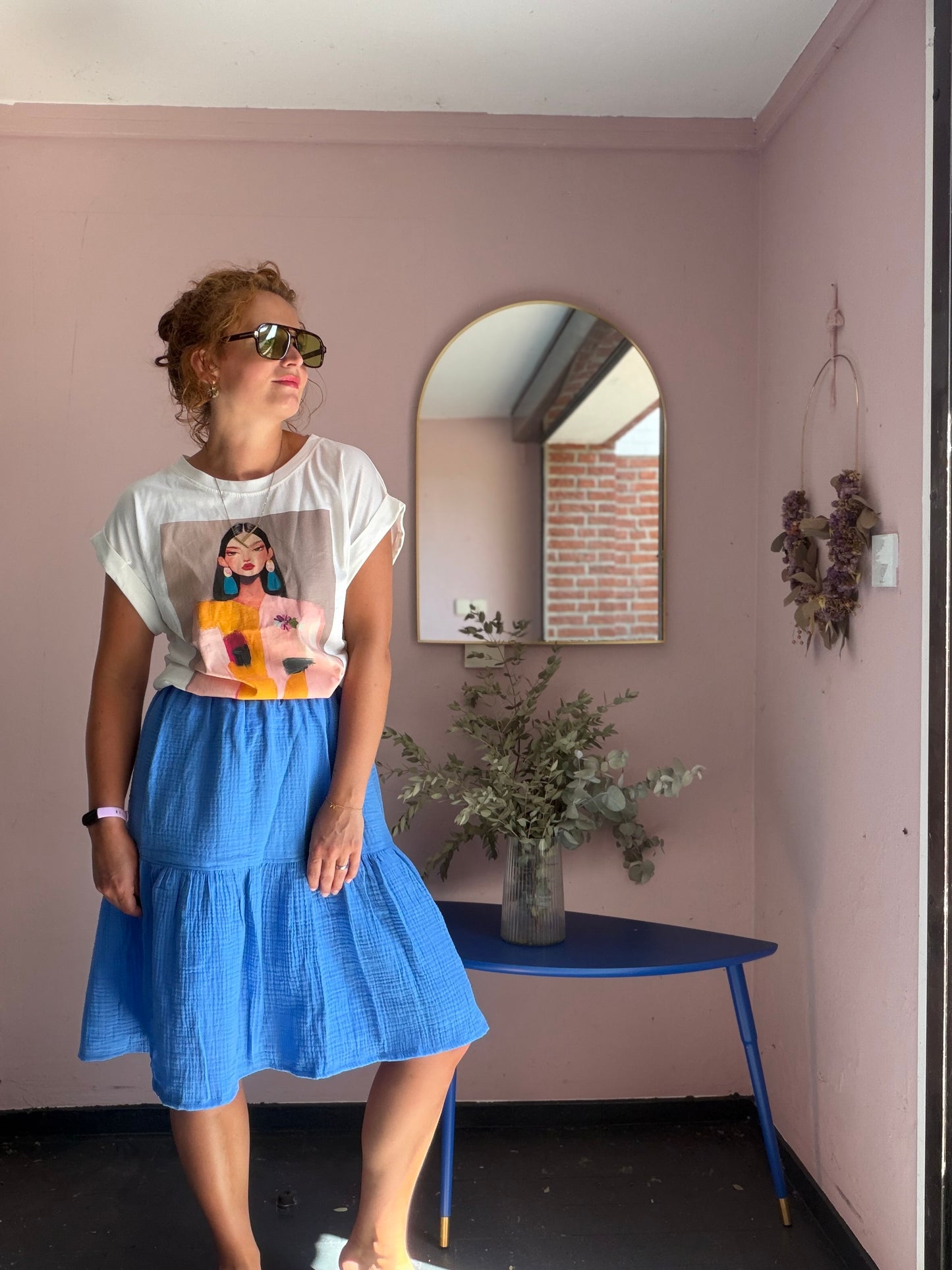 T Shirt „Lady in Blue “