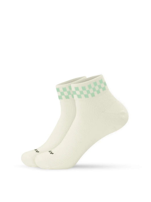 Mint Check - Sneaker Socke