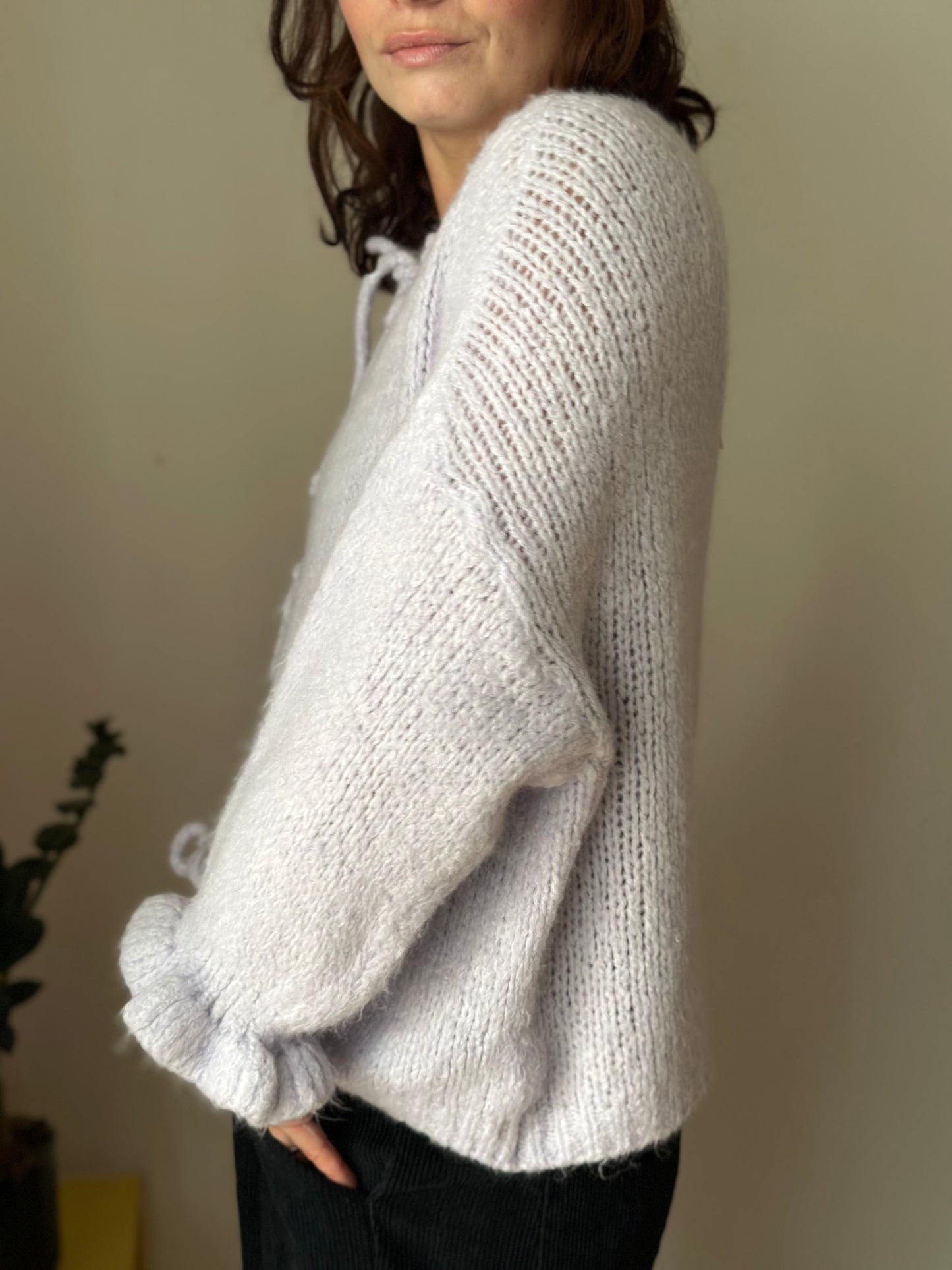 BOW Strickjacke mit Schleifen