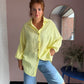 Oversized Musselinbluse