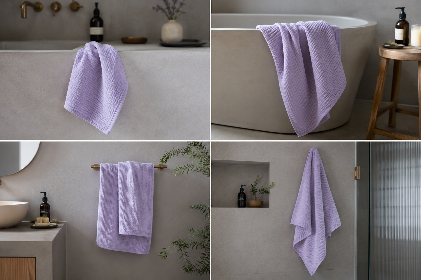Handtuch - Set aus 100% Musselin