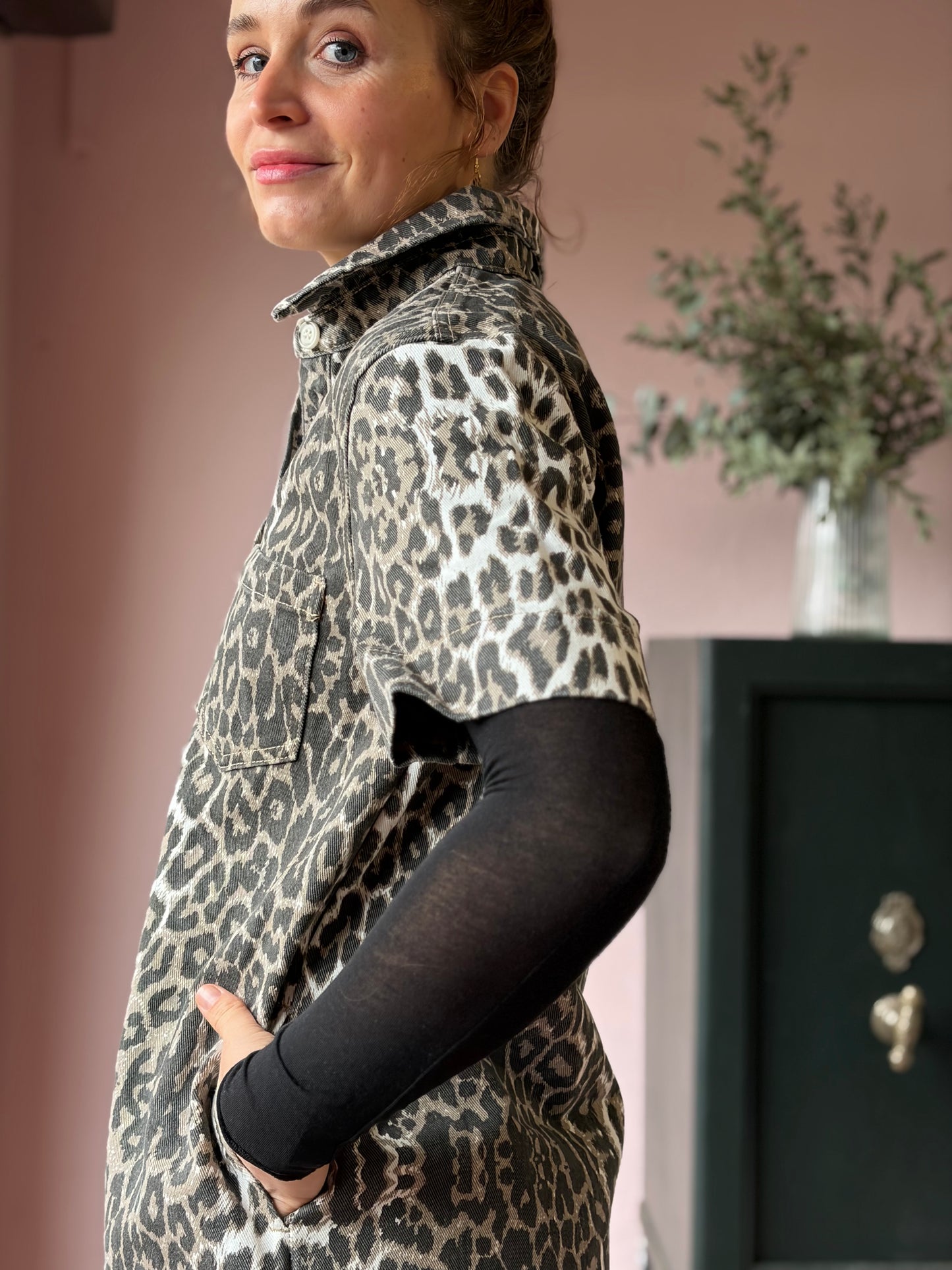 Jeanskleid “RILEY” im Leolook