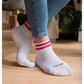 Berry Stripes - Sneaker Socke