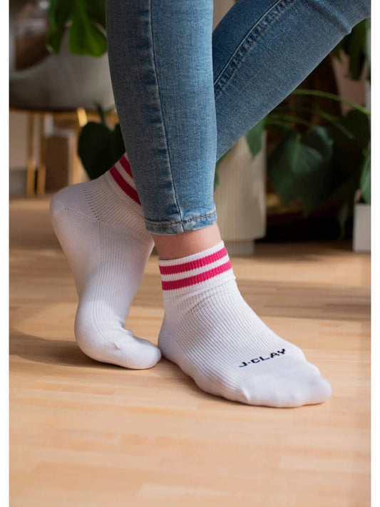 Berry Stripes - Sneaker Socke