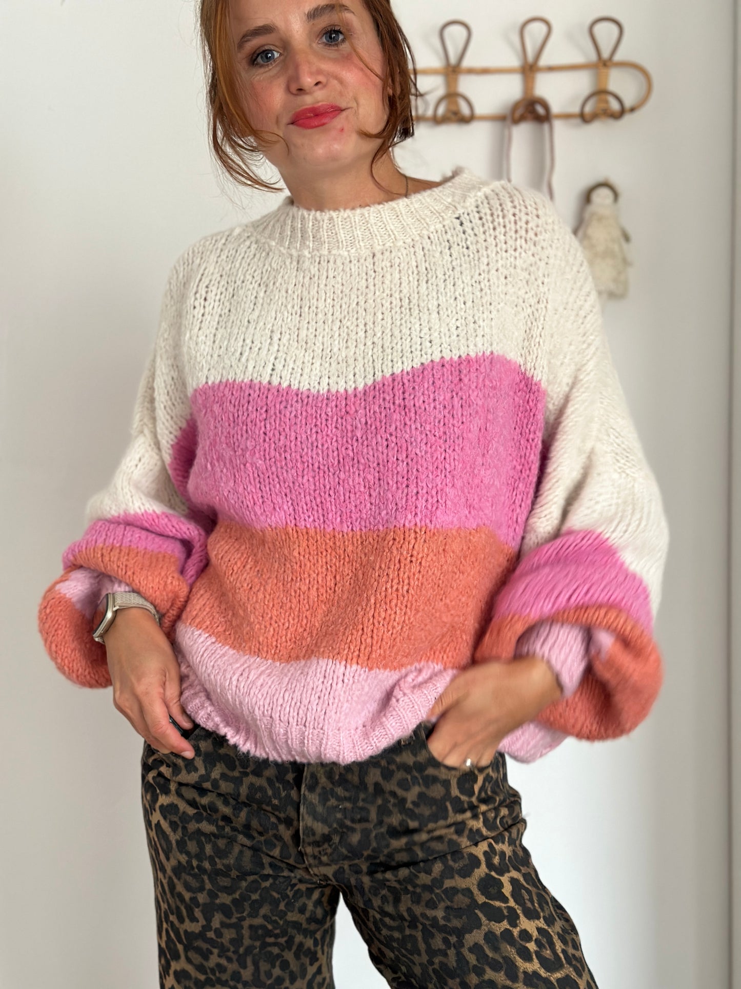 Strickpulli Colourblock