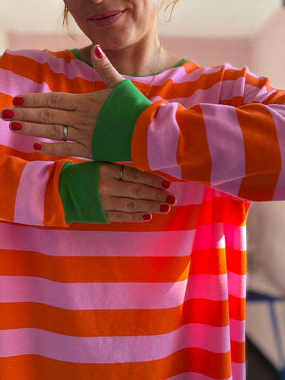 Kleid "BE YOURSELF" Stripes