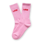 SOCKEN - LIEBE rosa - rot