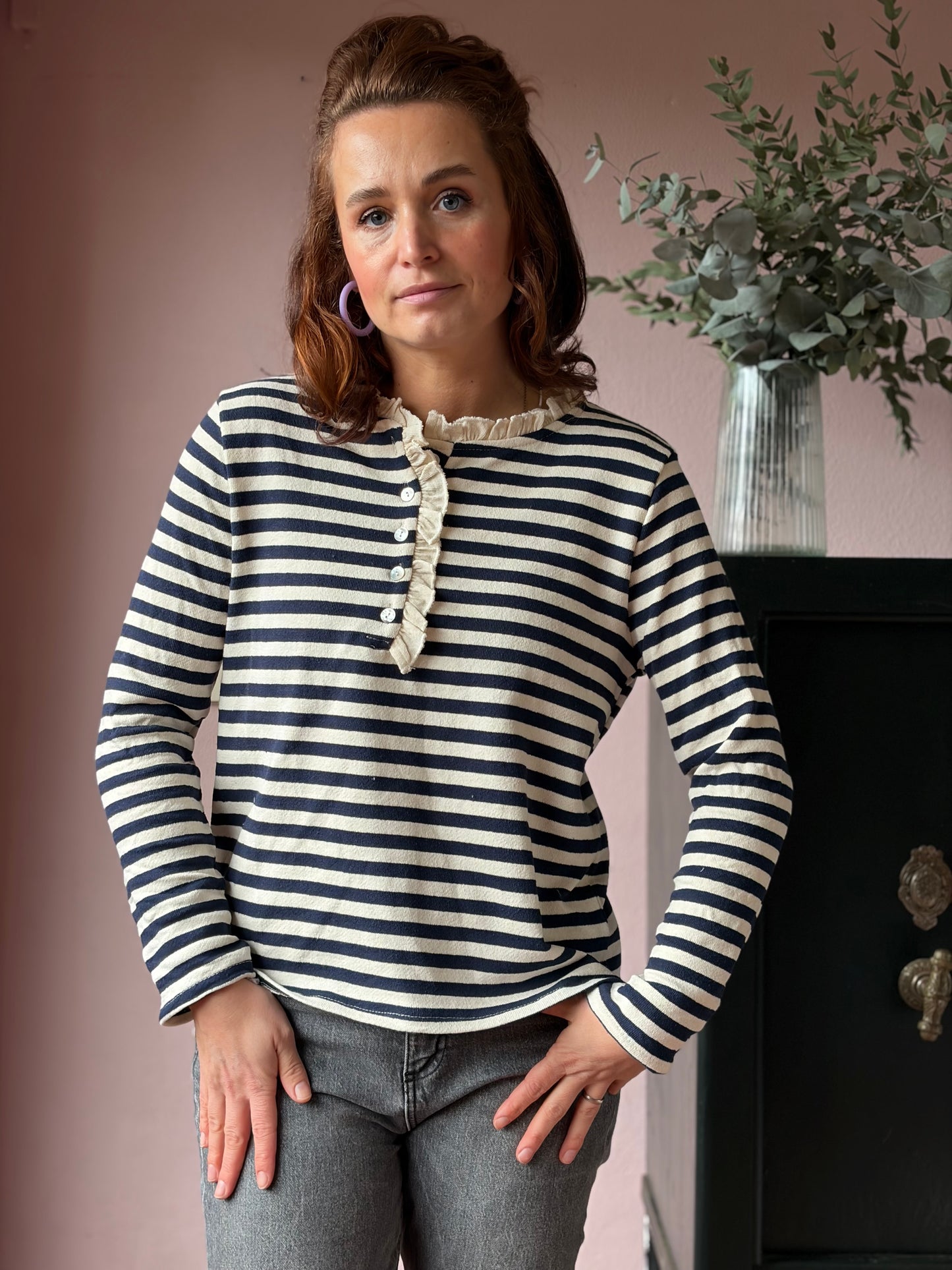 Basic Longsleeve mit Detail