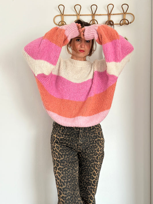 Strickpulli Colourblock