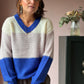BINA StrickPulli Colourblock
