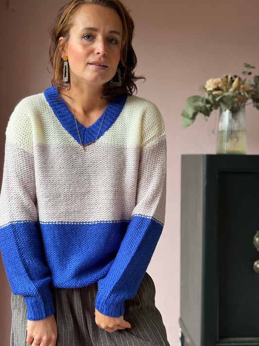 BINA StrickPulli Colourblock