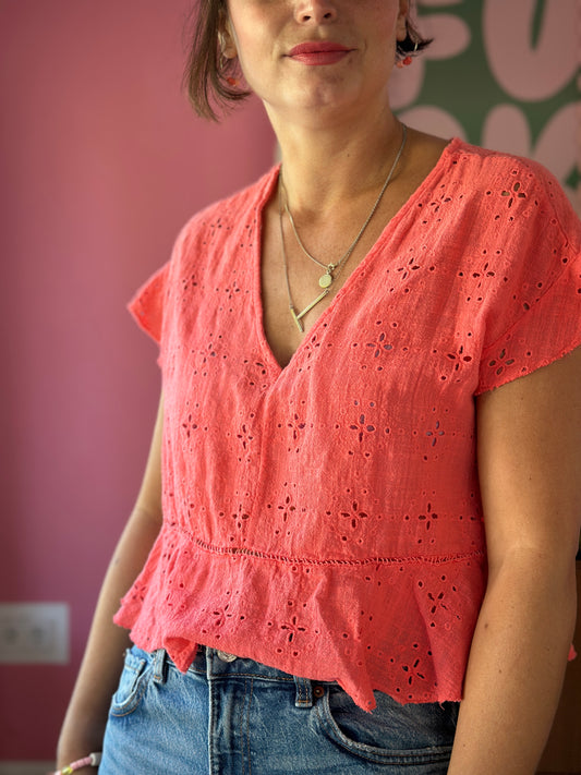 Stickbluse
