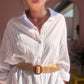 Oversized Musselinbluse