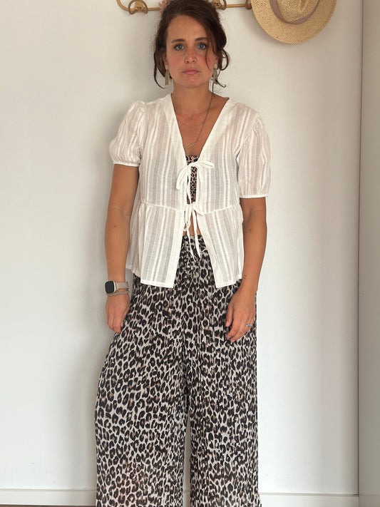 Bluse zum Binden