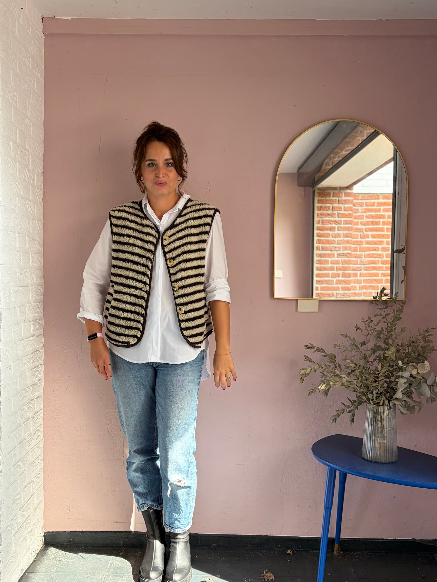 Teddy Weste Stripes - 2 Farben