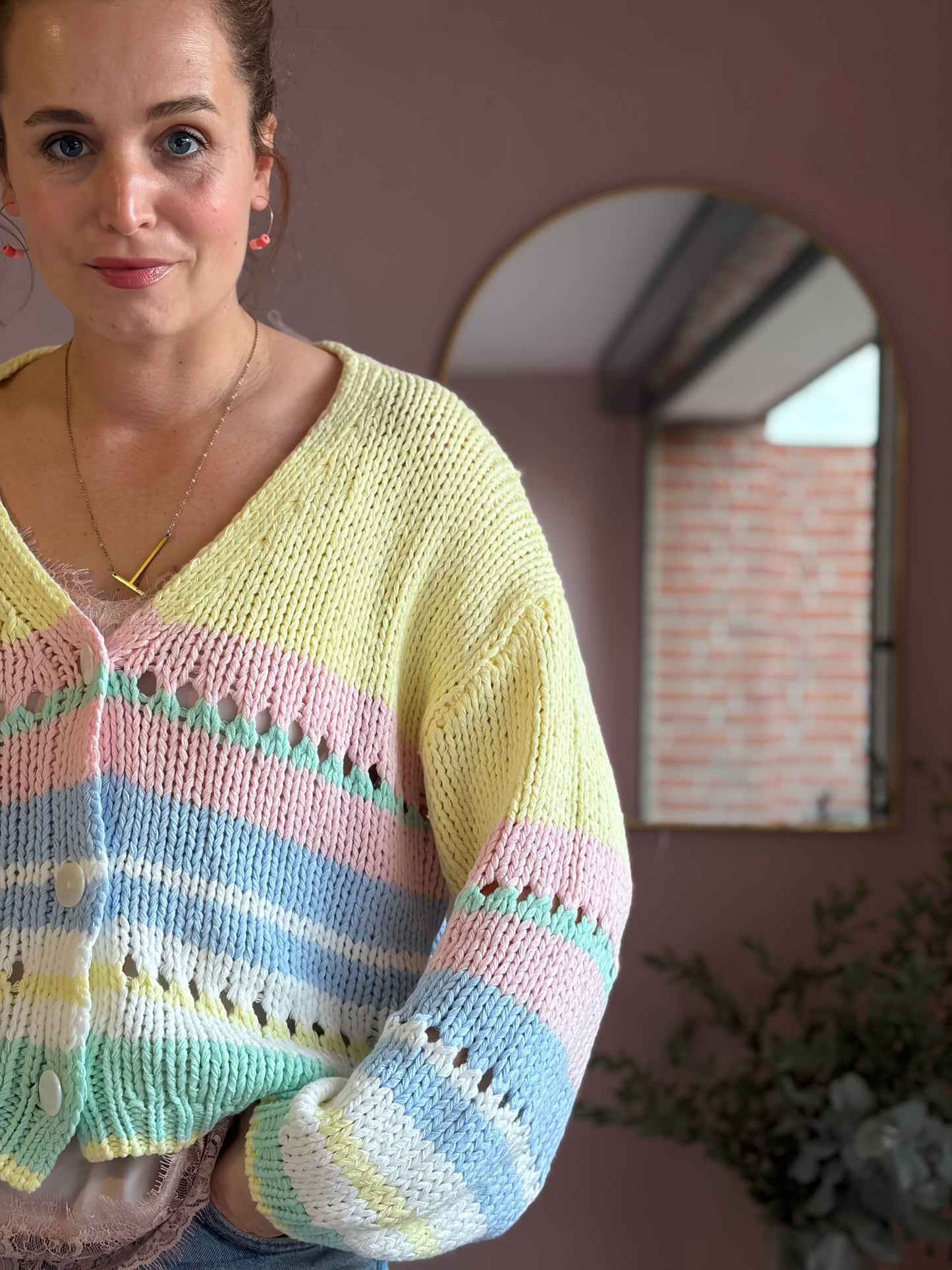 FRANZI - Cardigan aus lockerem Strick